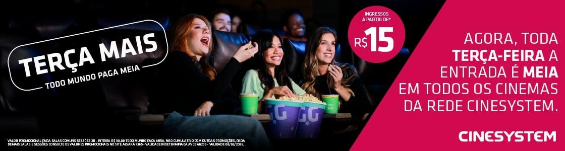 Terça Mais Cinema - Todo mundo paga meia 