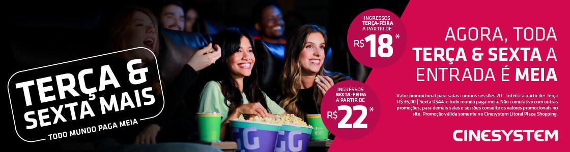Terça e Sexta Mais Cinema - Todo mundo paga meia