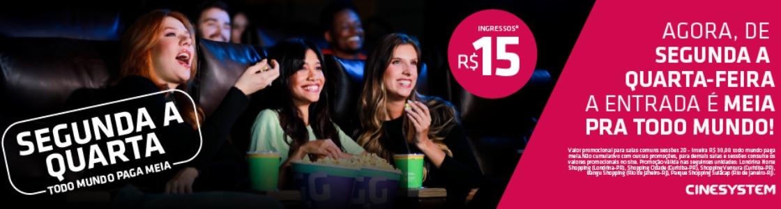  Segunda a Quarta - Todo Mundo paga Meia